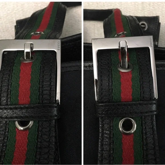 Authentic Gucci black monogram canvas tote bag - Picture 16 of 16